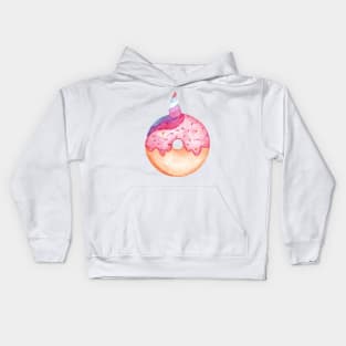 unicorn donut Kids Hoodie